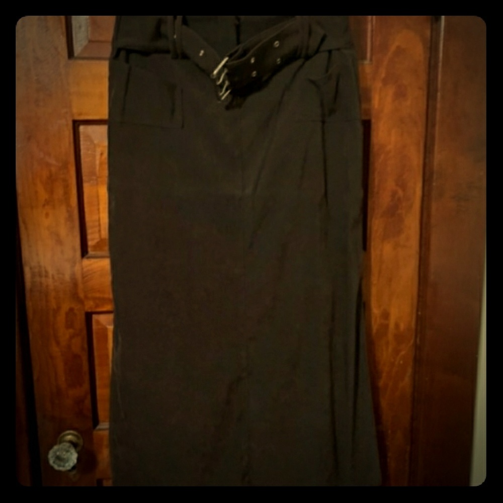 Brown corduroy skirt